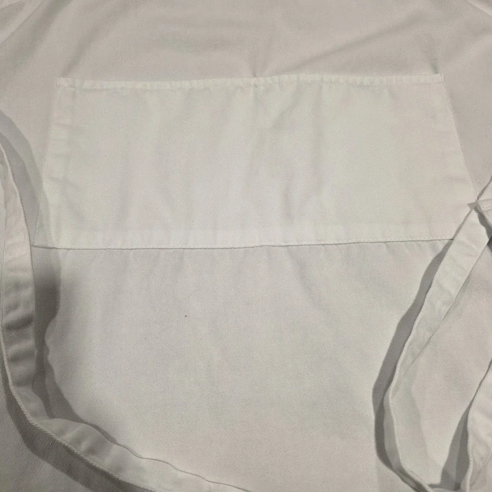 Apron Full White Handmade Embroidery 